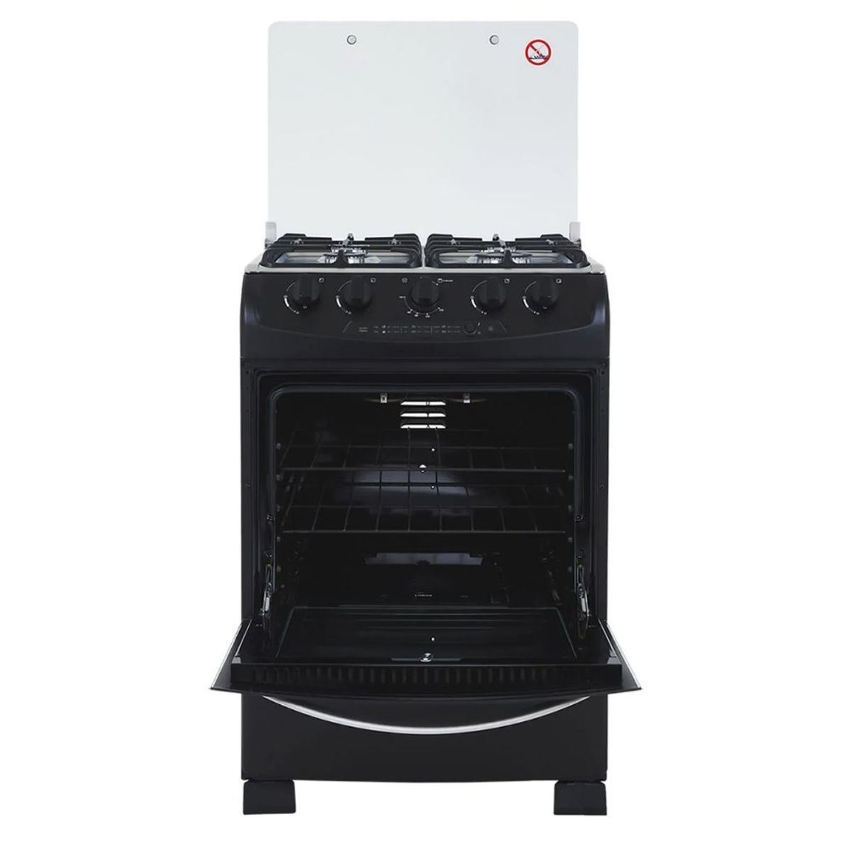 HACEB - Estufa de Piso HACEB 60cm 4 Puestos GN Horno OREGANO Negro