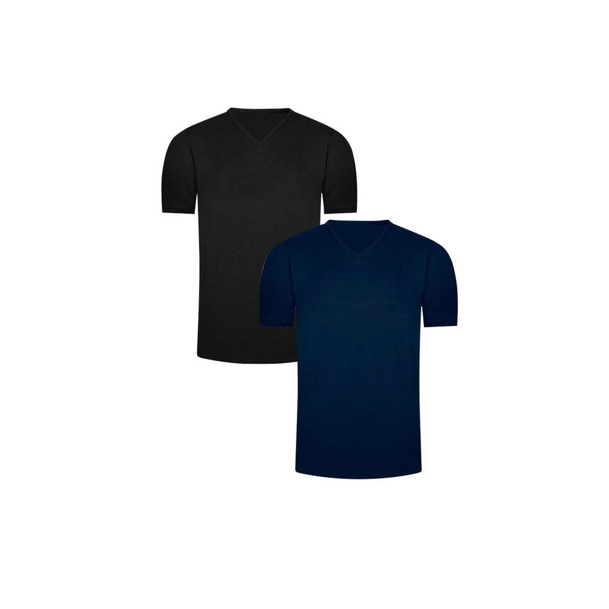 DIANE & GEORDI - Camiseta cuello V (Pack X2)(2850) - Multicolor_.