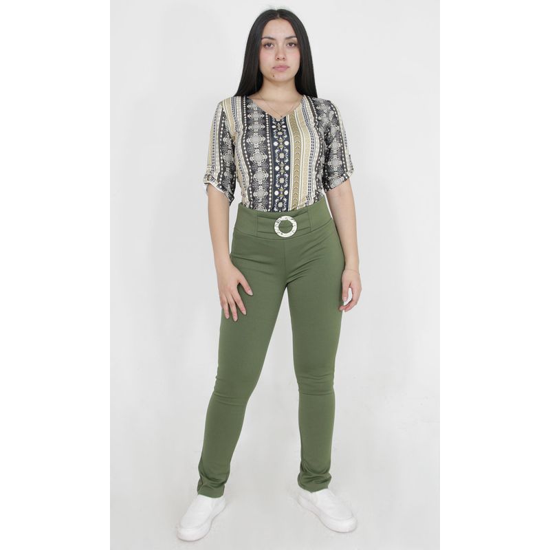 L Y H - Leggins Para Mujer Verde Marca L&H