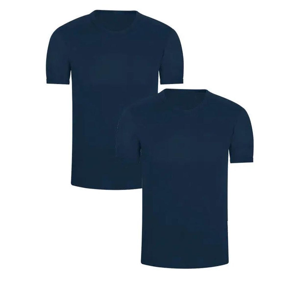 DIANE & GEORDI - Camiseta cuello redondo (Pack X2)(2520) - Azul oscuro_.