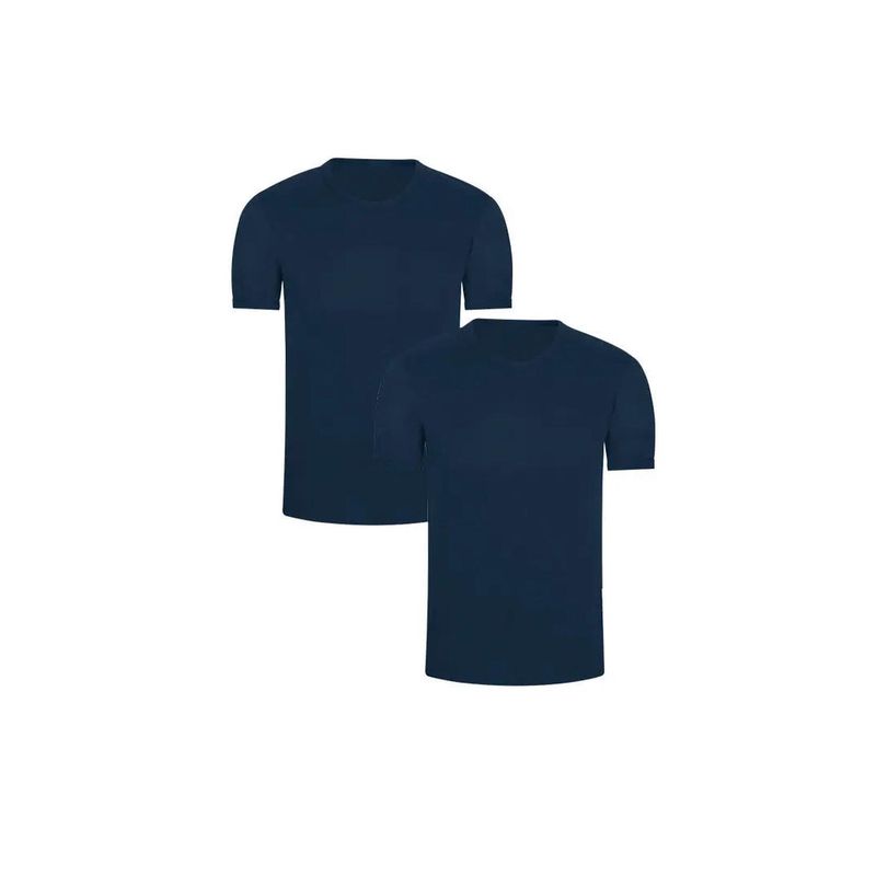 DIANE & GEORDI - Camiseta cuello redondo (Pack X2)(2520) - Azul oscuro_.