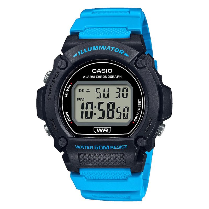 CASIO - Reloj Casio Modelo W-219H-2A2 Diseño Deportivo