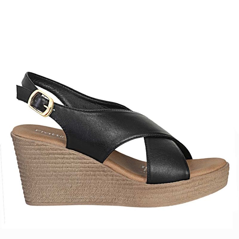 FRATTINI - Plataforma de Mujer marca FRATTINI en Color NEGRO   SANDH3T9093-6