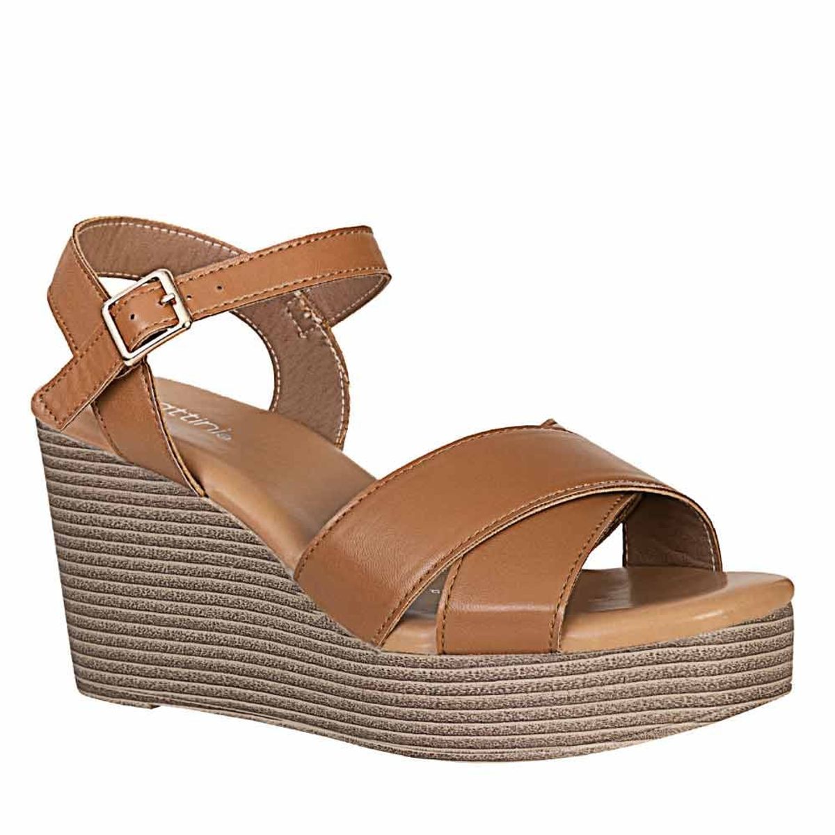 FRATTINI - Plataforma de Mujer marca FRATTINI en Color CAFE   SAND3T9096-1