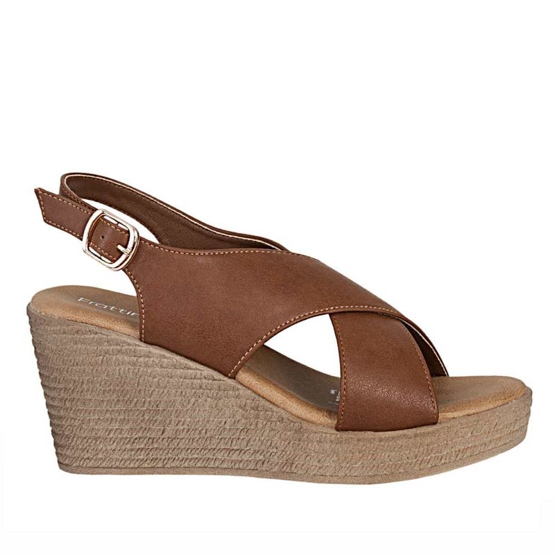 FRATTINI - Plataforma de Mujer marca FRATTINI en Color CAFE   SANDH3T9093-6