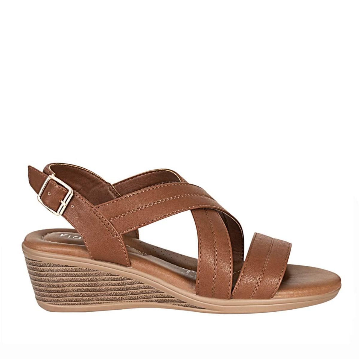 FRATTINI - Plataforma de Mujer marca FRATTINI en Color CAFE   SANDH3T9282-2.