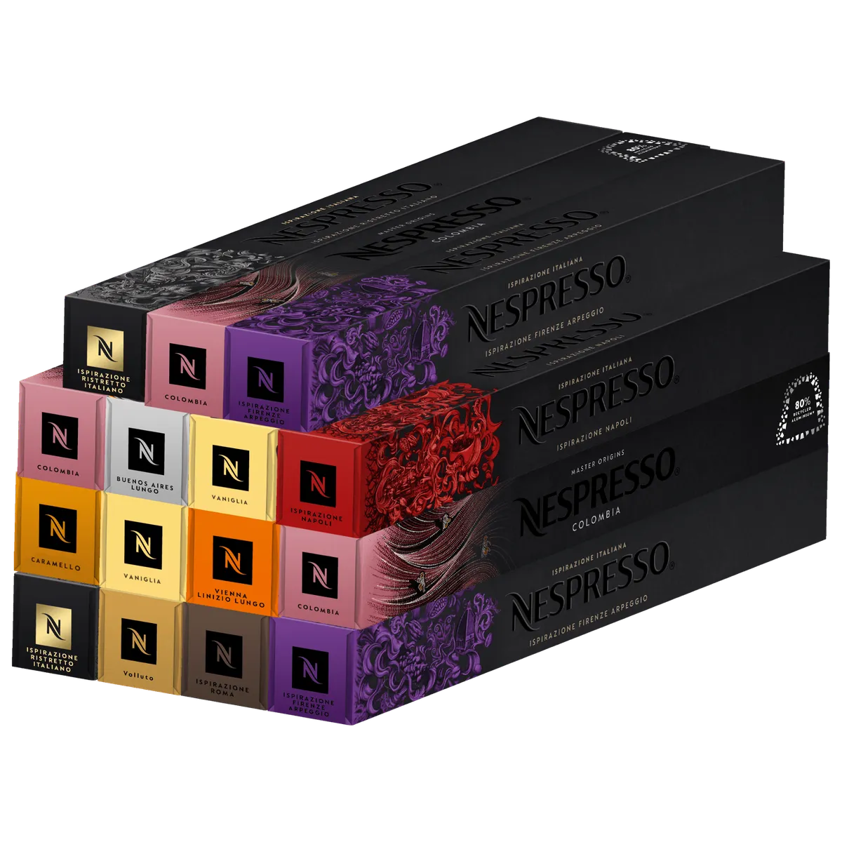 NESPRESSO - Pack Best Seller x 150 Cápsulas de Café Original Nespresso