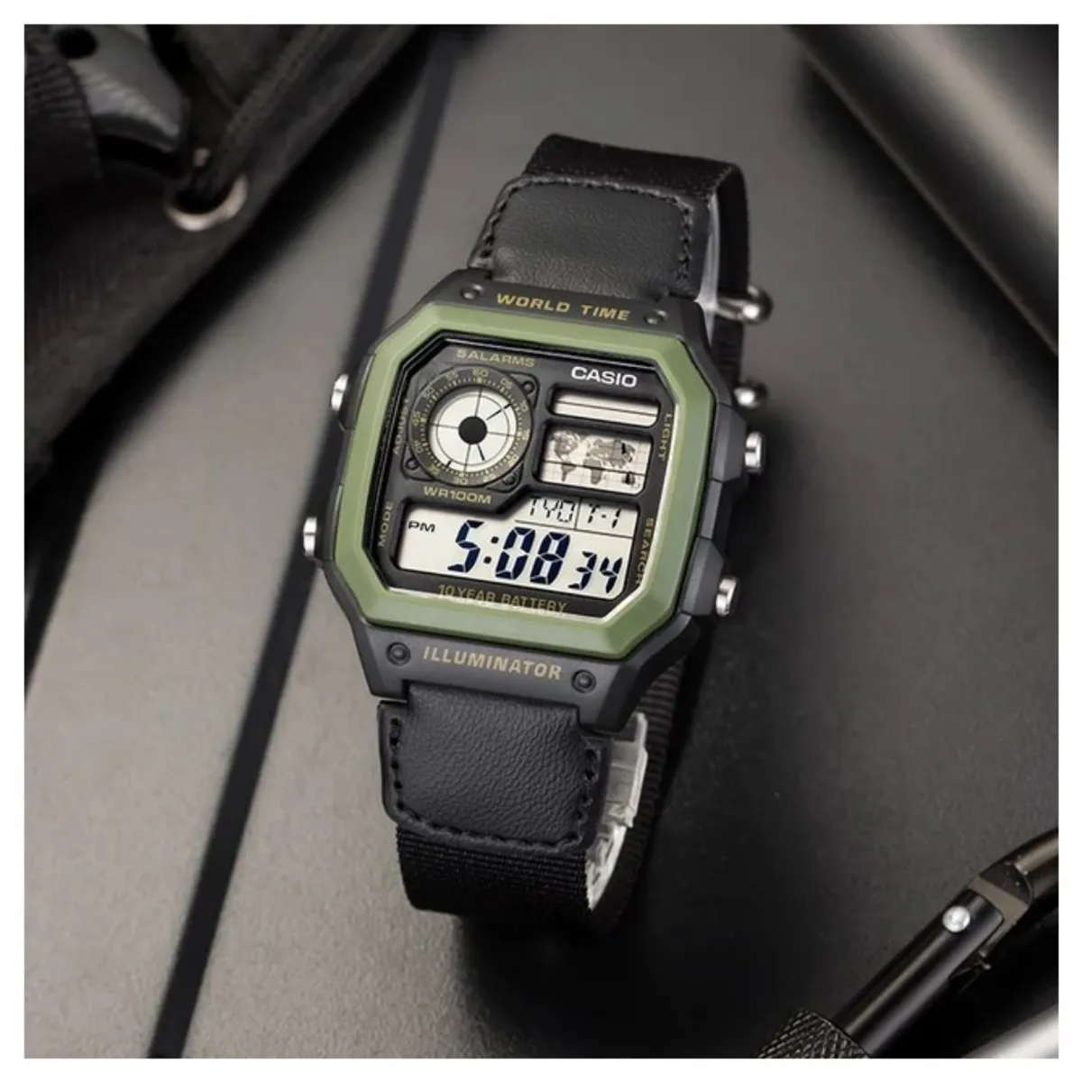 CASIO - Reloj Casio AE-1200WHB-1B Diseño Deportivo