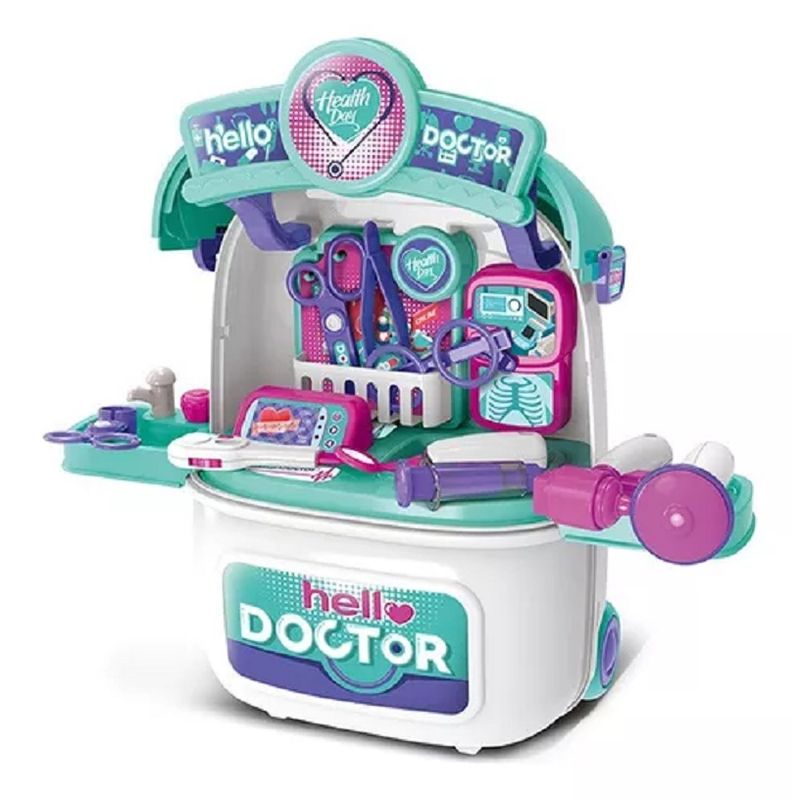 XIONG CHENG - Juego Maletin Infantil Set Medico Educativo 2 En 1