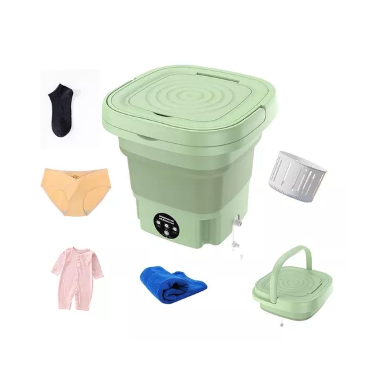 GENERICO - Lavadora Portatil, Mini Lavadora Portatil De 9 L