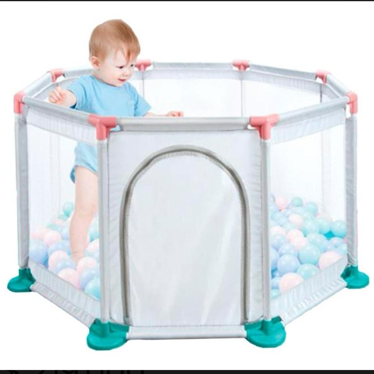 GENERICO - Corral Piscina de Pelotas  Para Bebes Armable