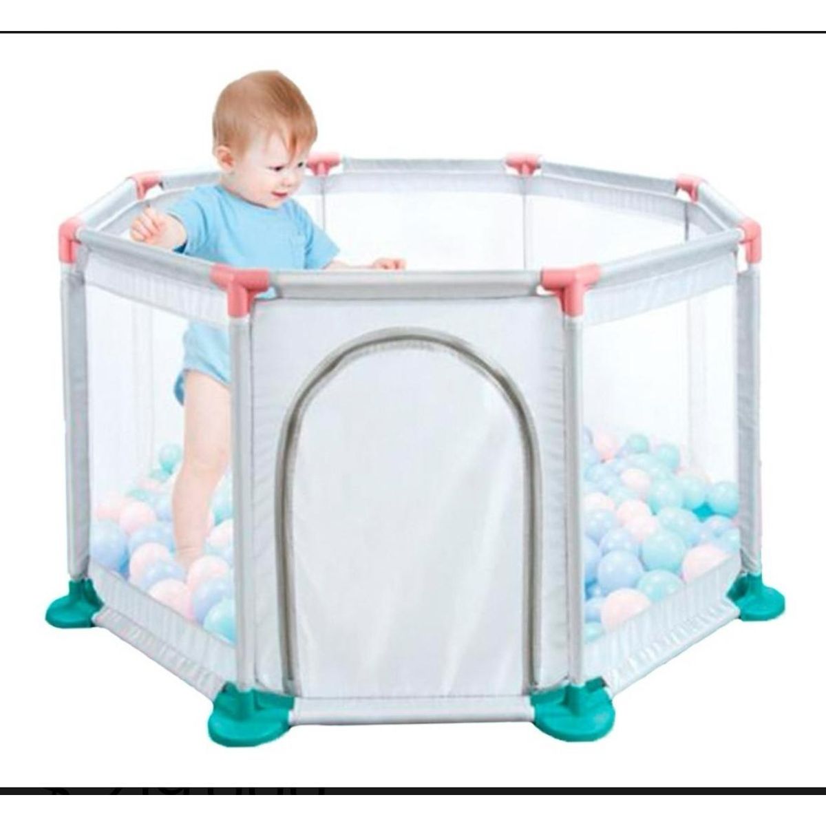 GENERICO - Corral Piscina de Pelotas  Para Bebes Armable