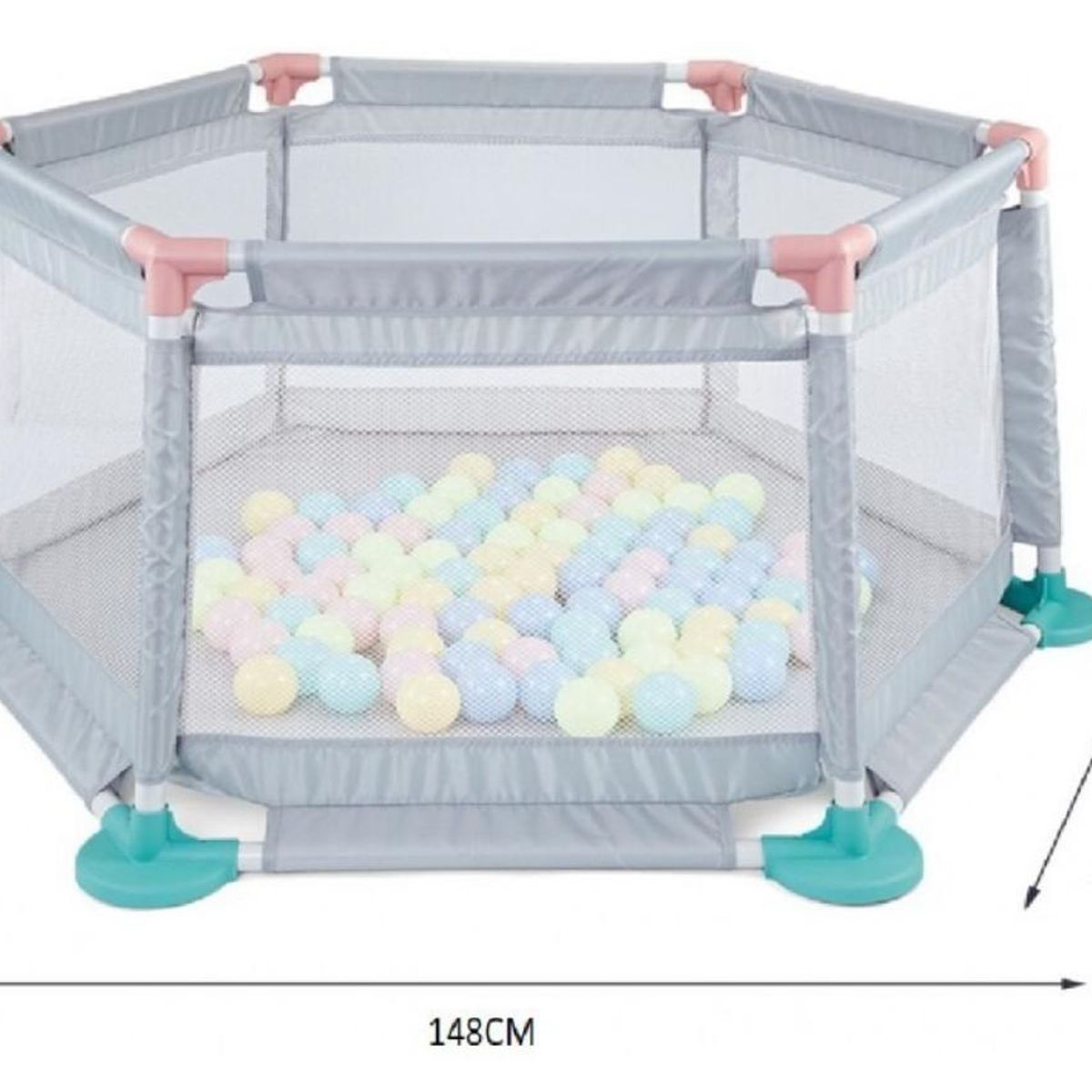 GENERICO - Corral Piscina de Pelotas  Para Bebes Armable
