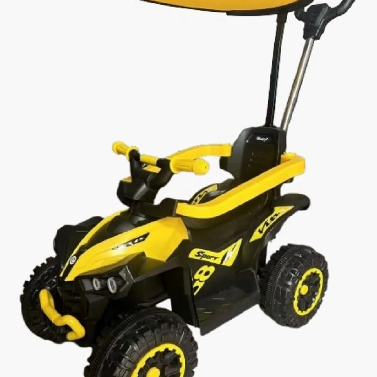 EBABY - Carro Cuatrimoto Para Niños Musical Luces Bluetooth Usb Guía