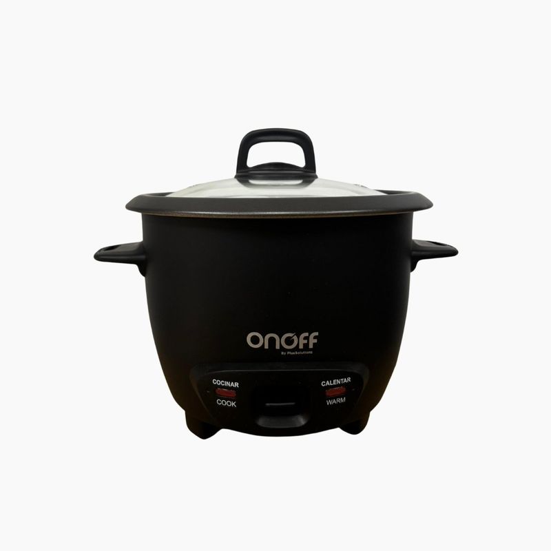 PLUS SOLUTIONS - Olla Arrocera OnOff de 1 Libra Negra RP1550