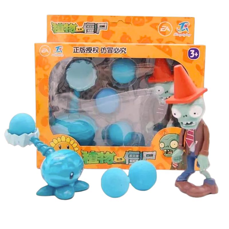 GENERICO - Figuras Plantas Vs Zombies  Melon Azul