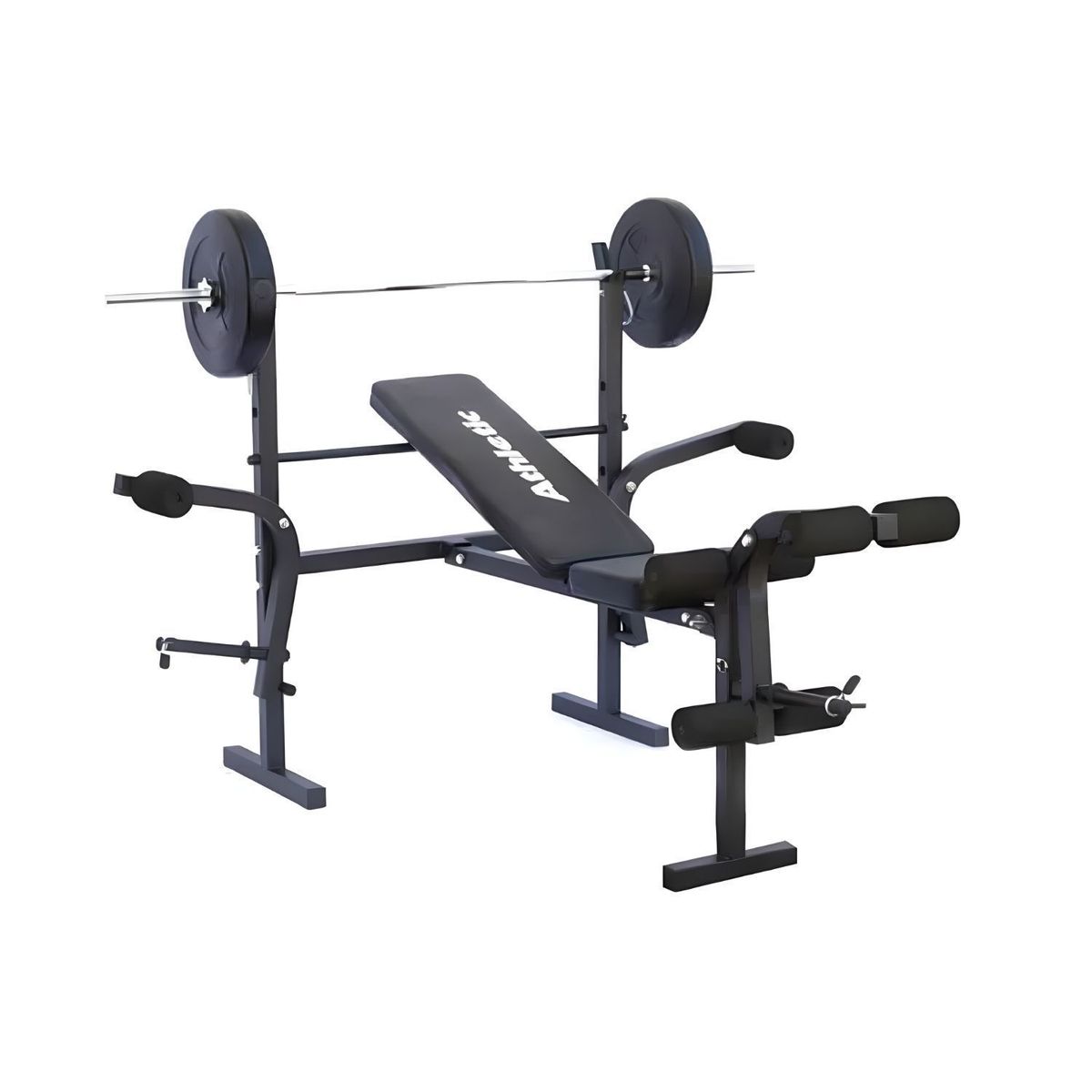 ATHLETIC - Banco De Pesas Athletic Plegable + Mancuernas