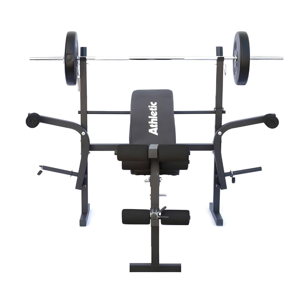 ATHLETIC - Banco De Pesas Athletic Plegable + Mancuernas