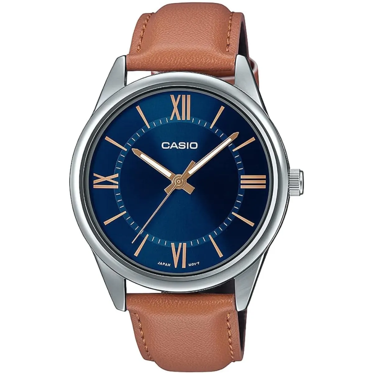 CASIO - Reloj Casio mtp-v005l-2b5udf Original En Cuero - Marron