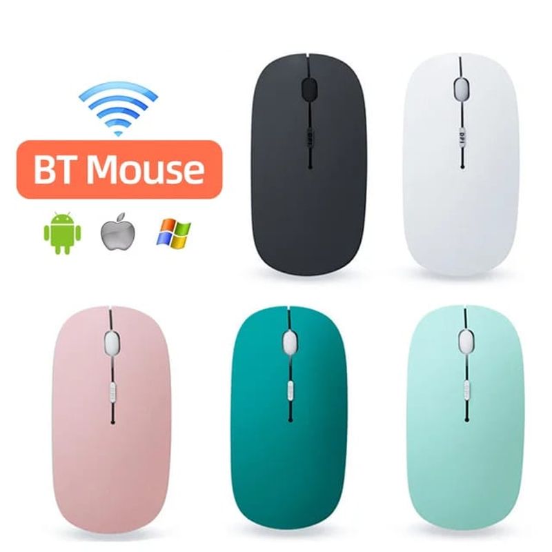 GENERICO - Mouse VERDE Inalambrico USB y Bluetooth + Obsequio Pad Mouse