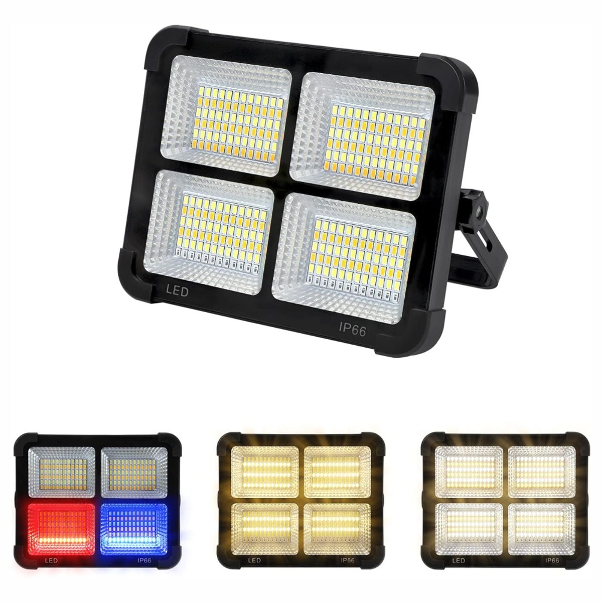 GENERICO - Reflector Solar Portatil Recargable 4 Modos Luz Power Bank