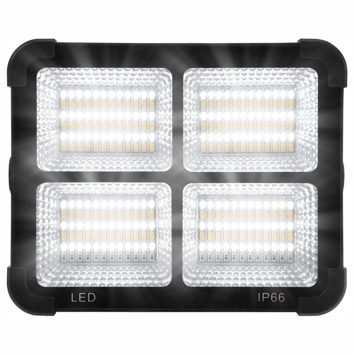 GENERICO - Reflector Solar Portatil Recargable 4 Modos Luz Power Bank
