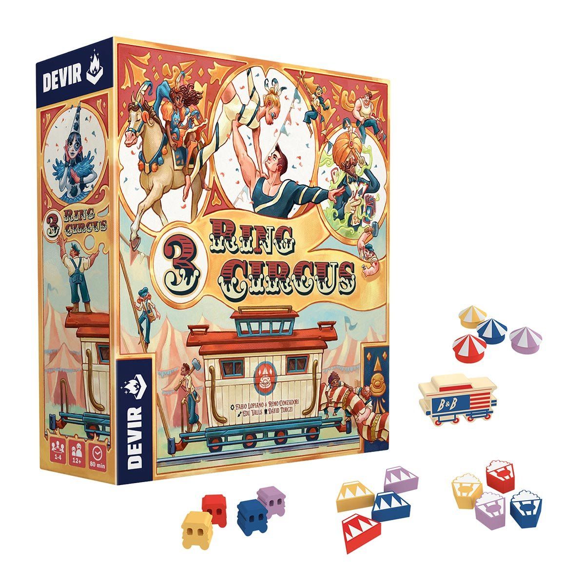 DEVIR - Juego De Mesa 3 Ring Circus Devir Para Niños Adultos