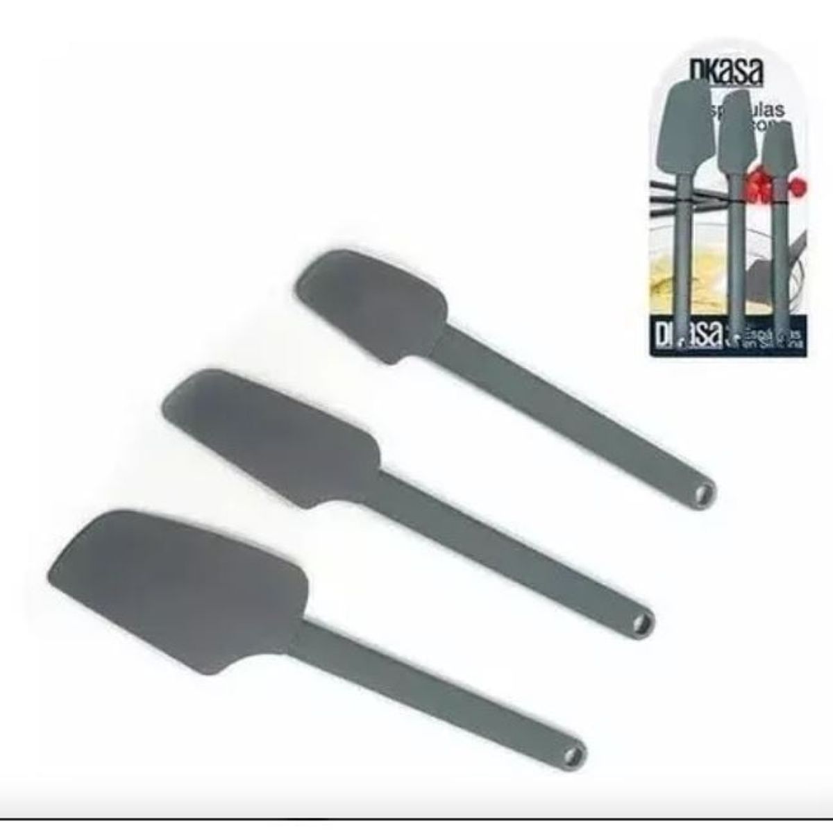 DKASA - Set De 3 Espátulas En silicona Dkasa