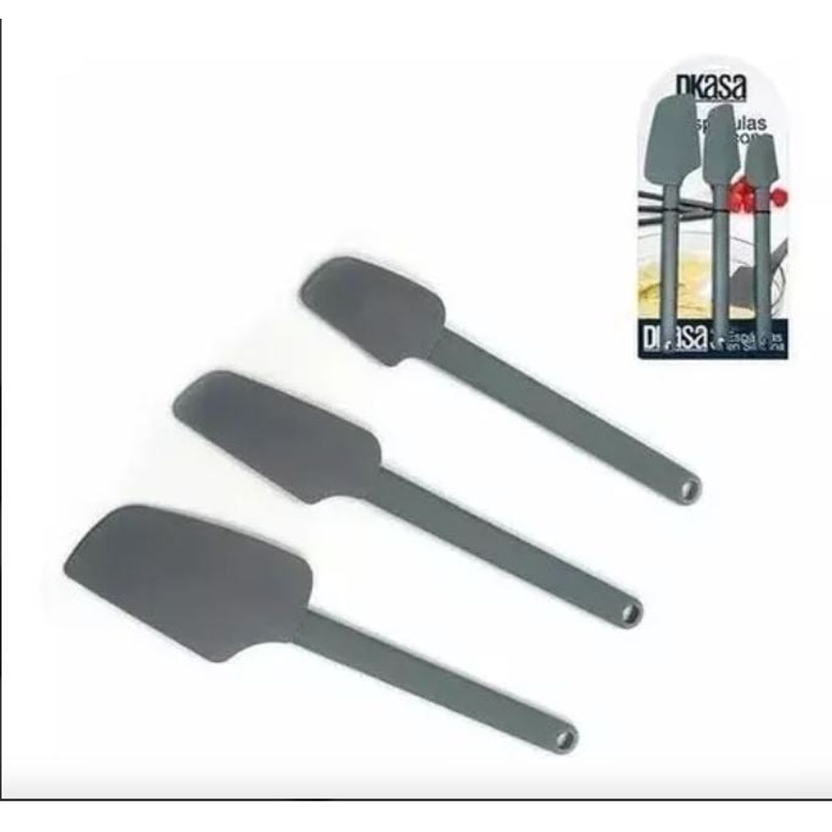 DKASA - Set De 3 Espátulas En silicona Dkasa
