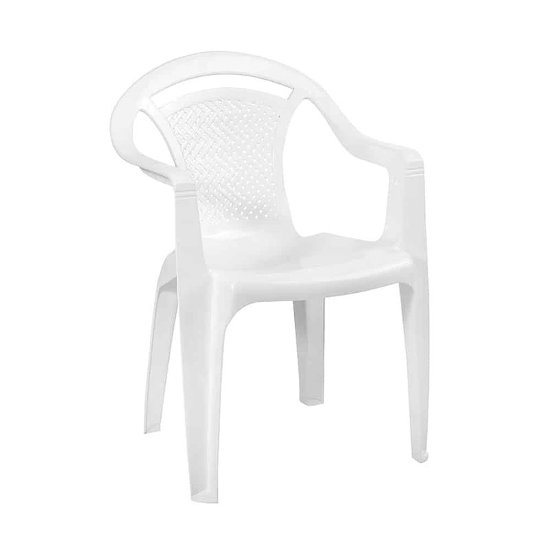 VANYPLAS - Silla VANYPLAS Plástico Con Brazo Jazmín Blanco