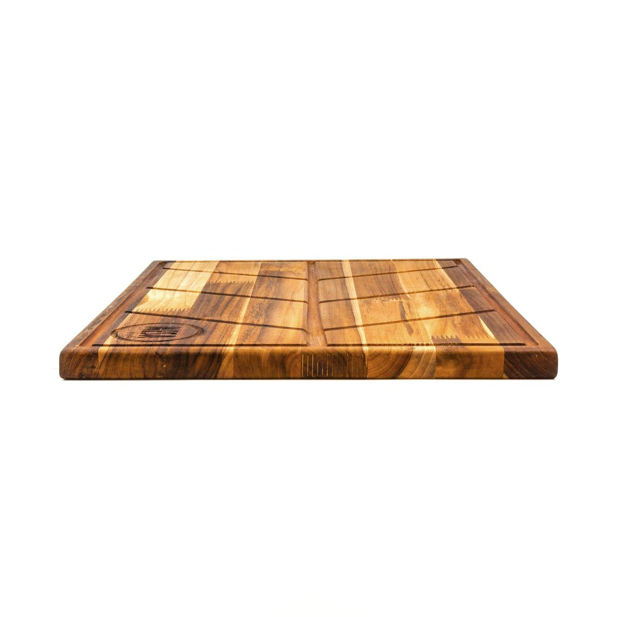 MESA GRILLS - Tabla Para Corte En Madera Teca 50x40x25 Cm