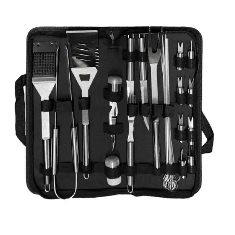 INNOVA - Set Utensilios Asados Infaltables 20 Pz Acero Inoxidable
