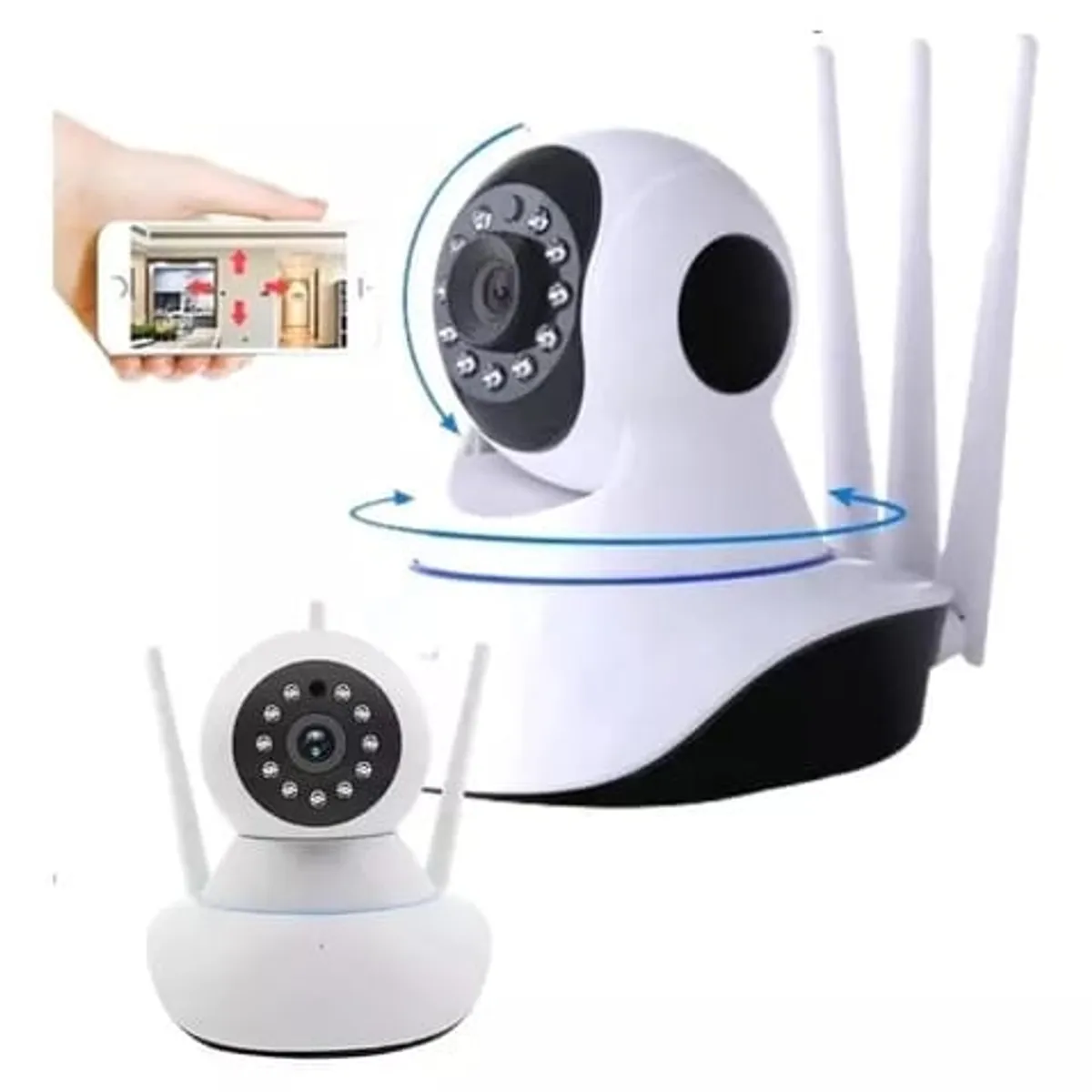 SKY - CAMARA ORIGINAL 3 ANTENAS V380 ROBOTICA GIRO 360 GRADOS