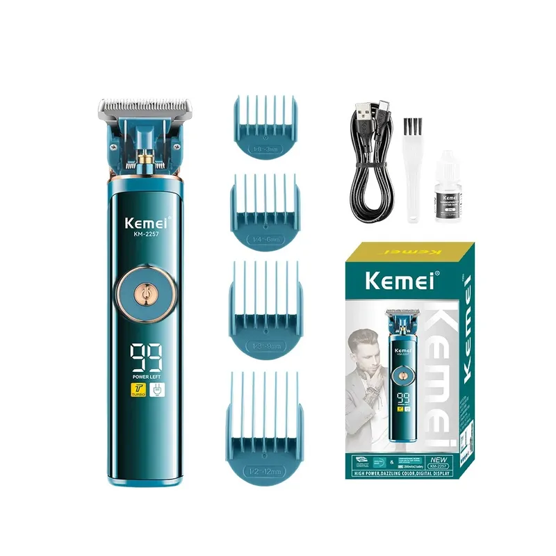 KEMEI - Maquina Cortadora De Cabello Recargable Digital KM-2257