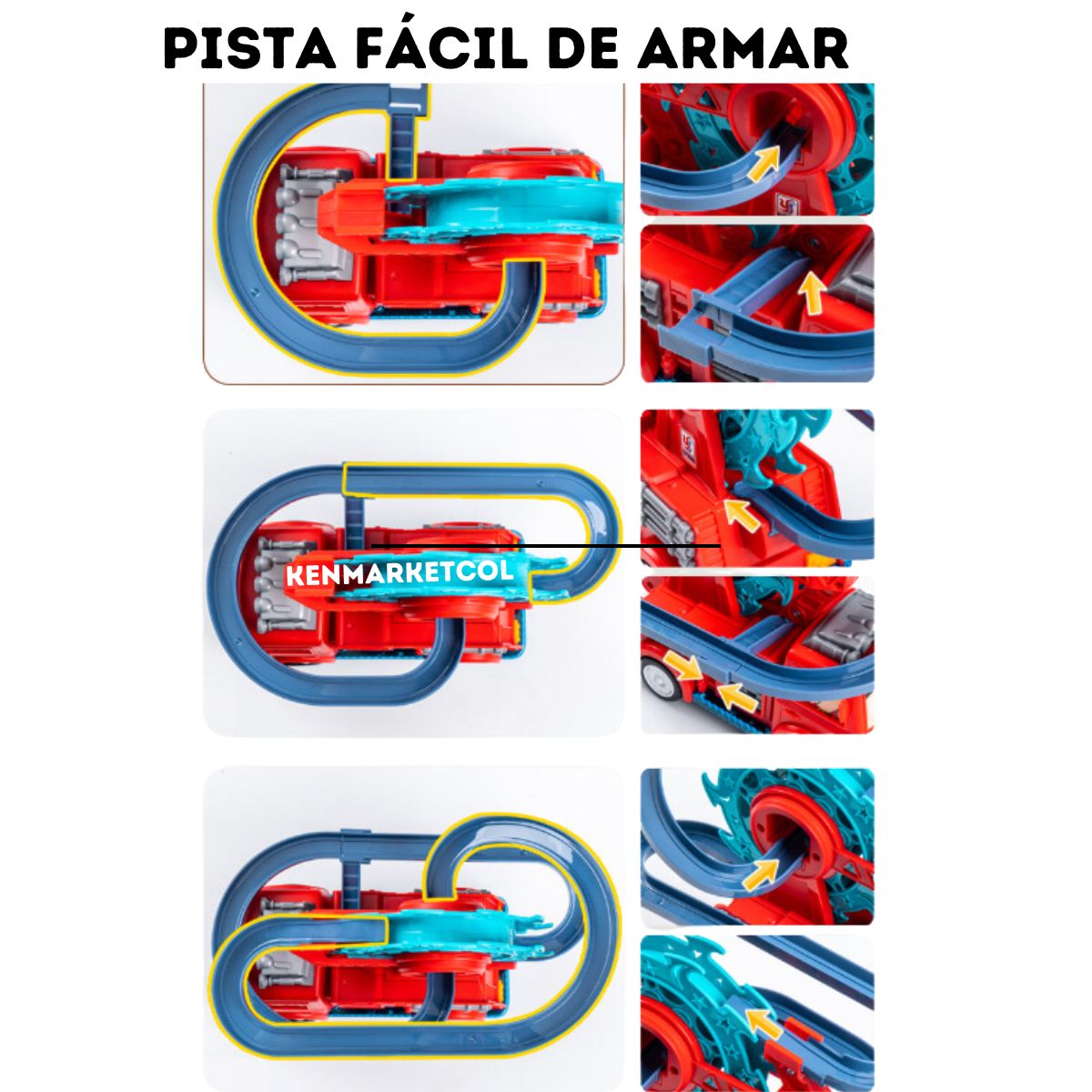 YJ - Carro de bomberos pista de paticos