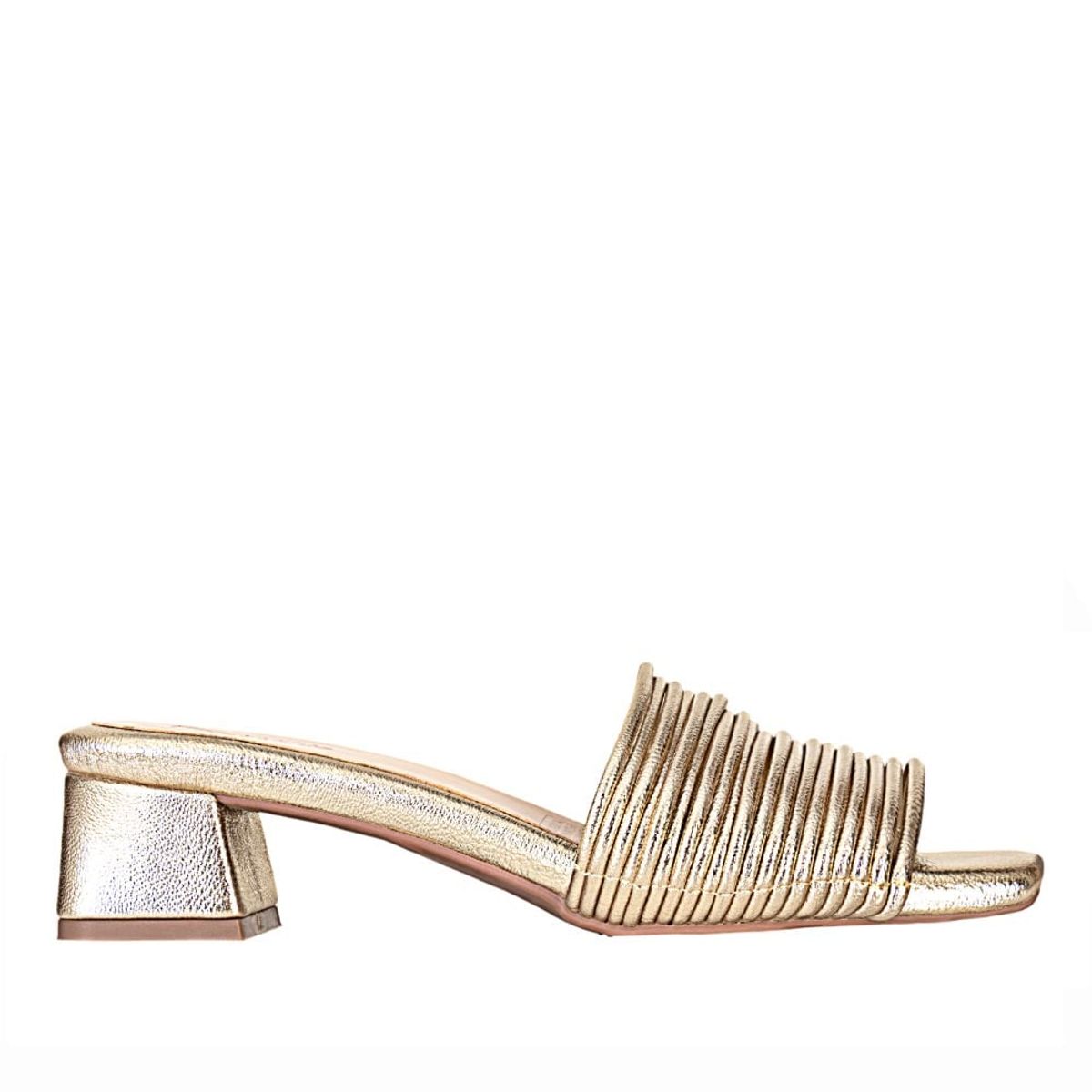 FRATTINI - Sandalia tacon de Mujer marca FRATTINI en Color DORADO  / SAND.1390