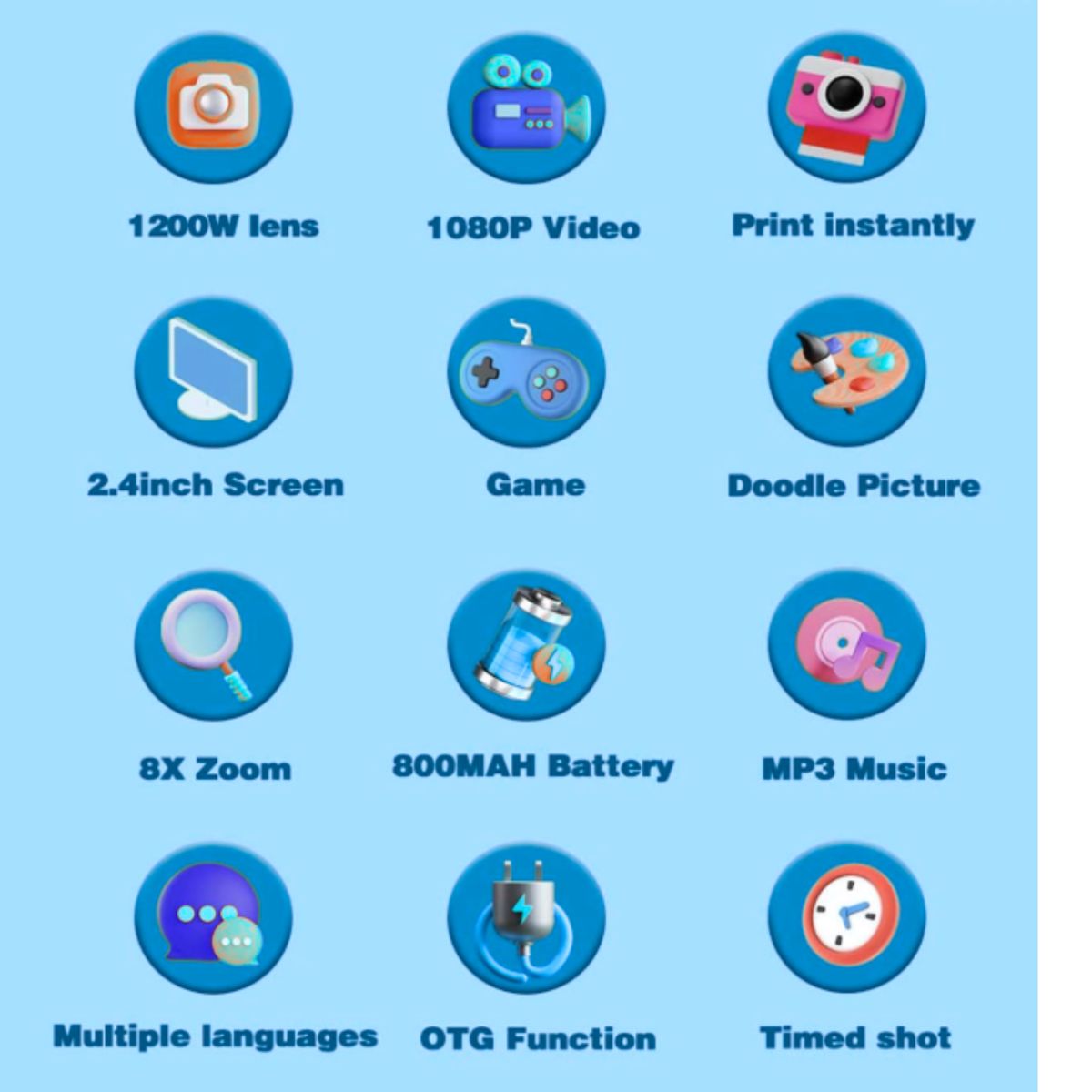 GENERAL - CAMARA DIGITAL DUAL + MARCADORES