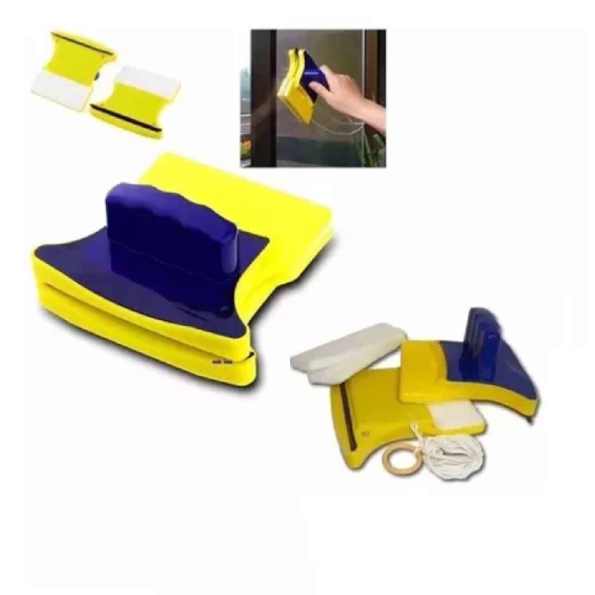 GENERICO - LIMPIAVIDRIOS MAGNETICO LIMPIA VENTANAS MANUAL