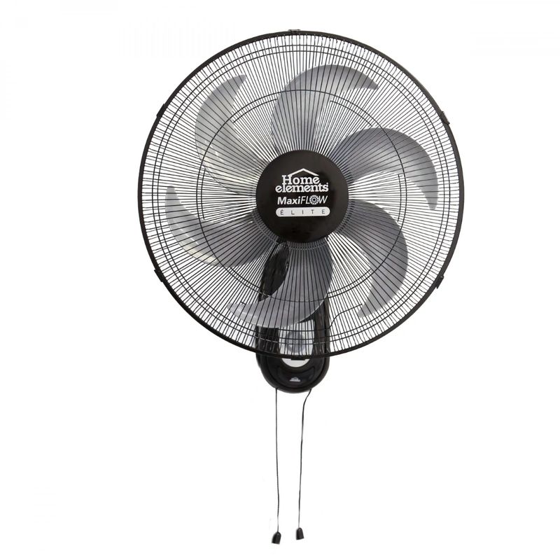 HOME ELEMENTS - Ventilador De Pared Home Elements Maxi Flow Elite 18 Balinera Negro