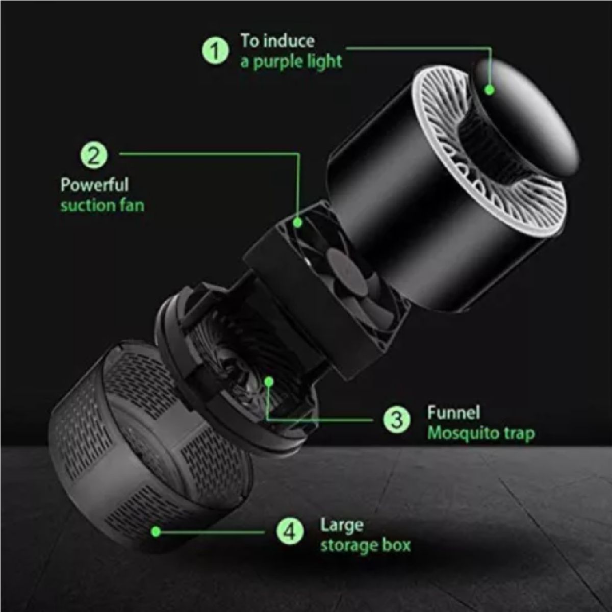 GENERICO - LAMPARA LED MODERNA MATAMOSCO CONTROL DE PLAGAS LAMPARA