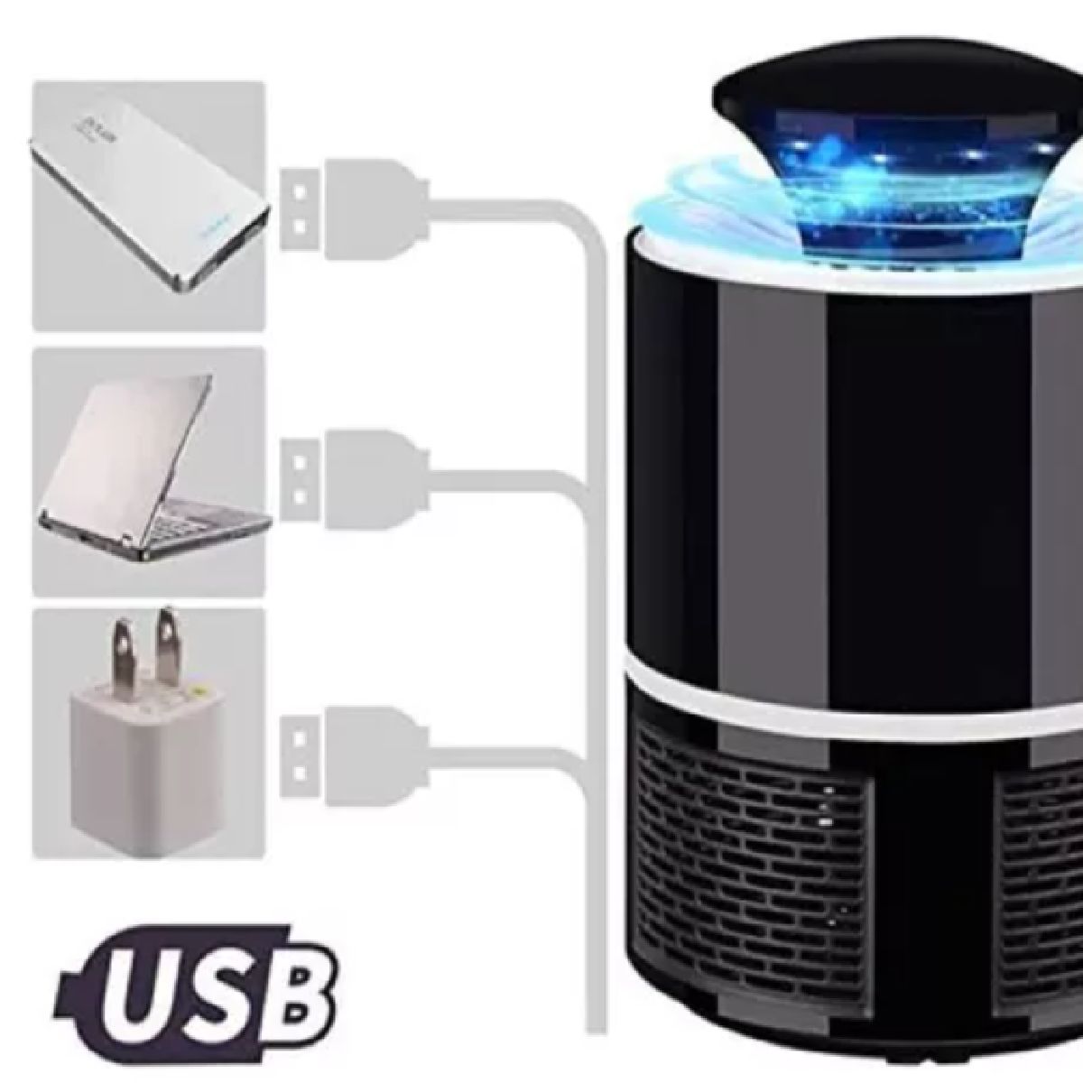 GENERICO - LAMPARA LED MODERNA MATAMOSCO CONTROL DE PLAGAS LAMPARA