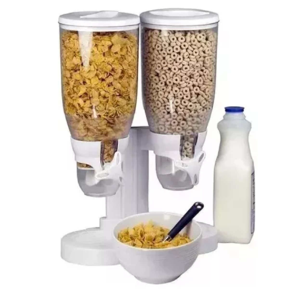 GENERICO - DISPENSADOR DE CEREAL DOBLE Y ALIMENTOS SECOS