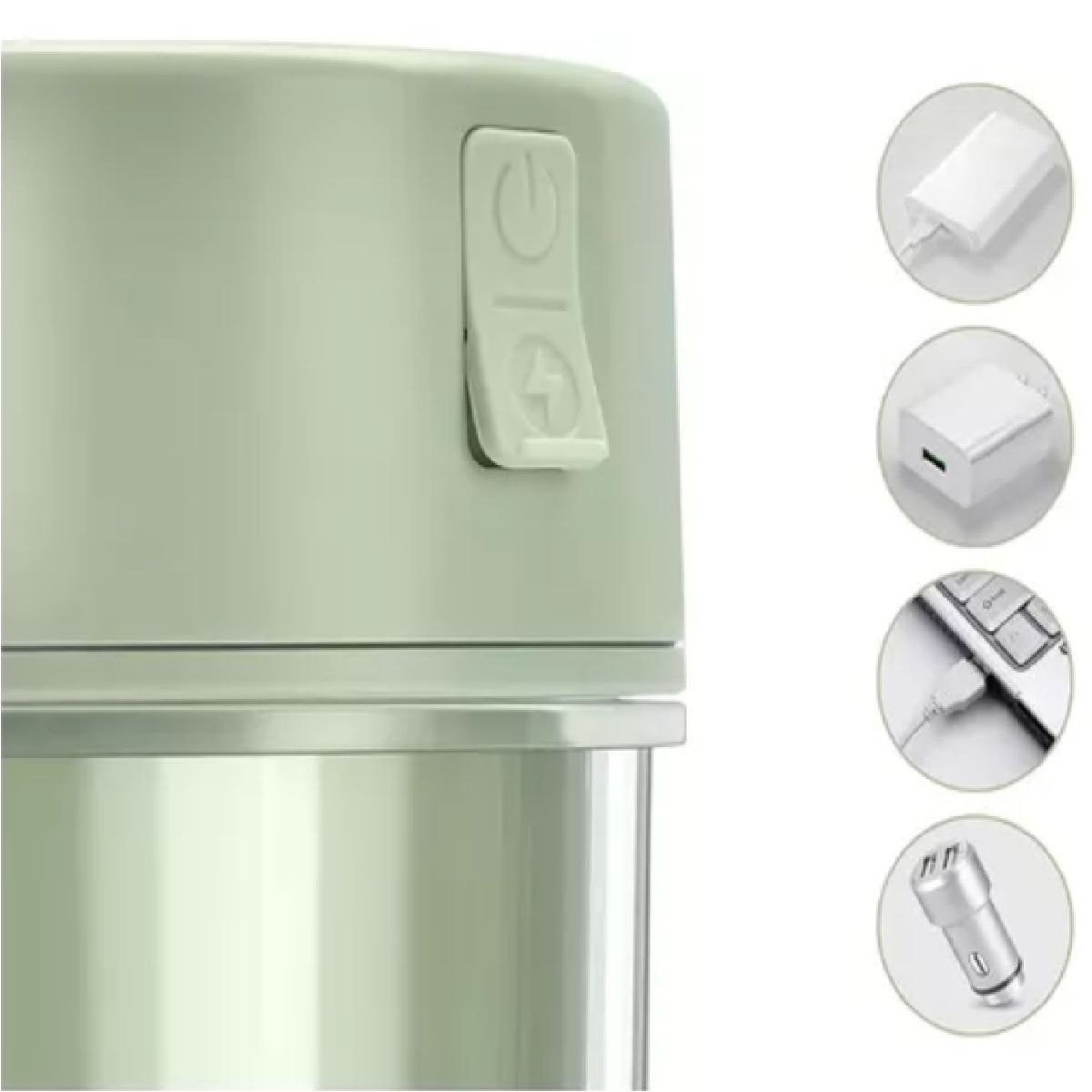 GENERICO - VASO LICUADORA PORTATIL RECARGABLE USB LICUADORA PARA VIAJES.