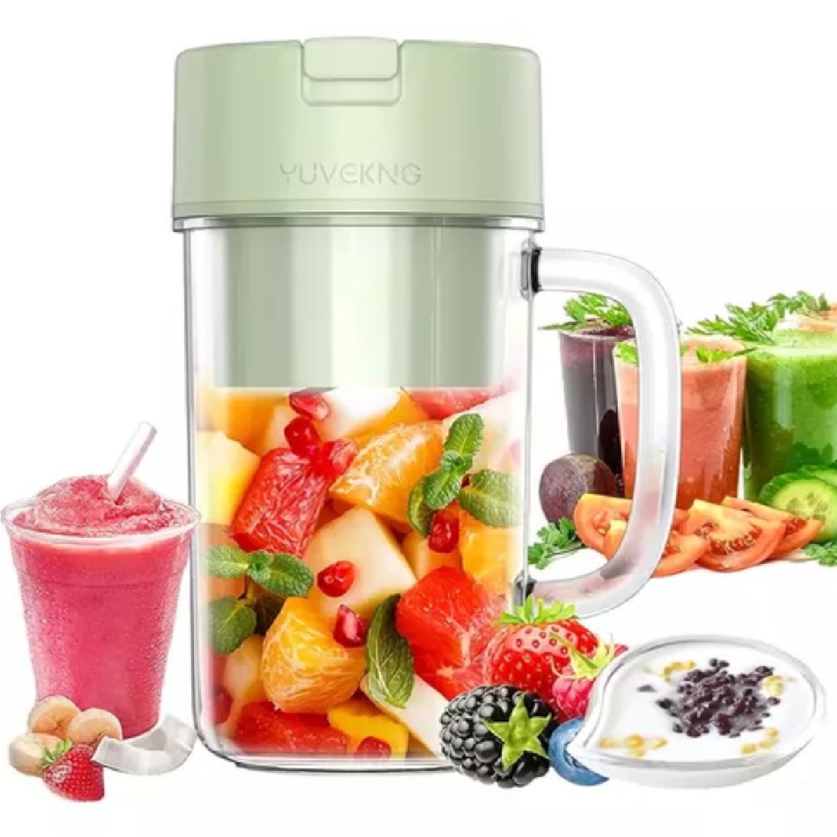 GENERICO - VASO LICUADORA PORTATIL RECARGABLE USB LICUADORA PARA VIAJES.