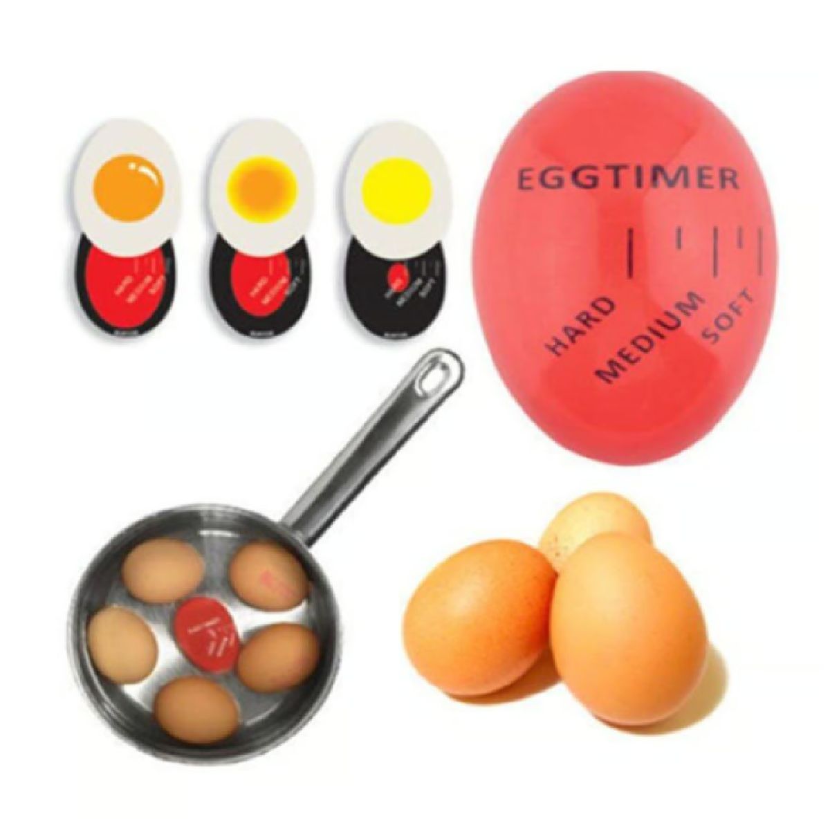 GENERICO - HUEVO MEDIDOR TEMPORIZADOR DE COCCION EGG TIMER