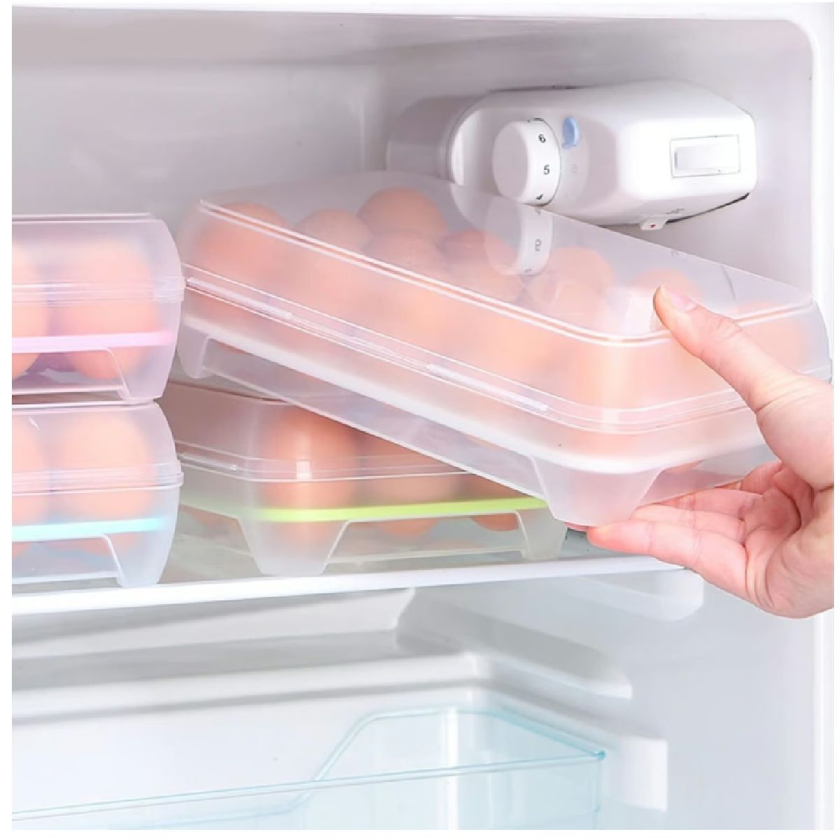 GENERICO - ORGANIZADOR DE HUEVOS CANASTA  DE HUEVOS ORGANIZADOR