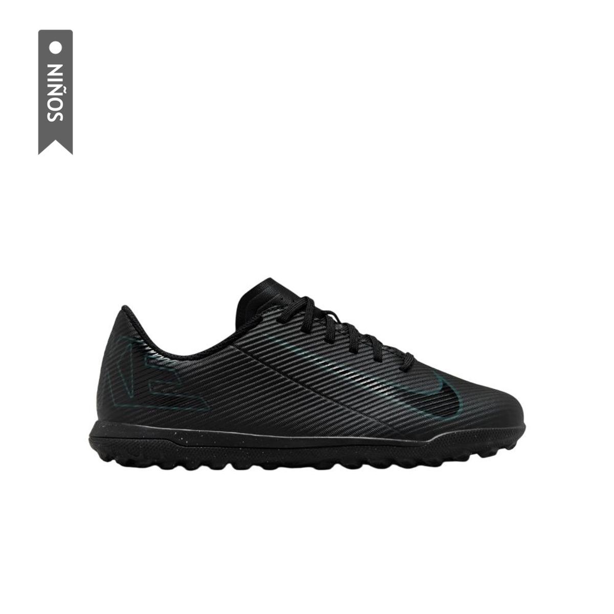 NIKE - Zapatillas Turf Nike Jr Vapor 16 Club Niño-Negro