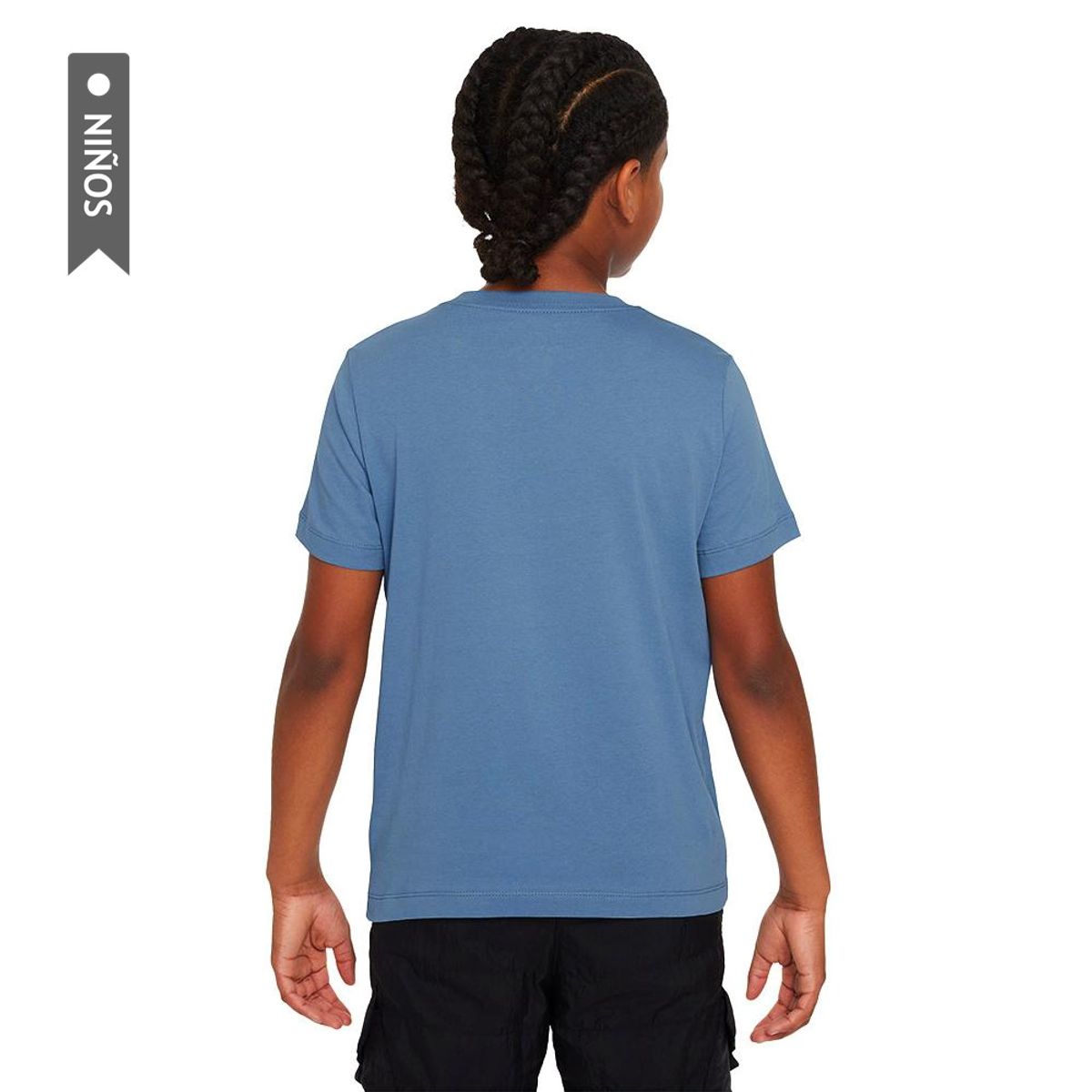 NIKE - Camiseta Nike K Nsw Tee Boxy 1 Futura Niño-Azul