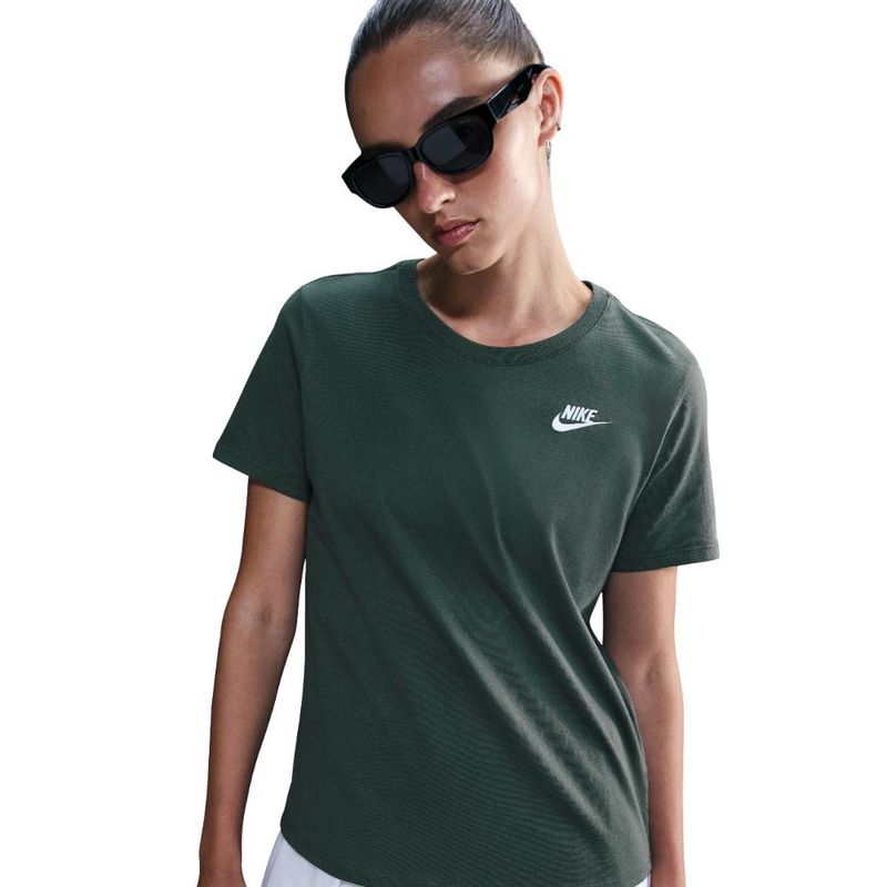 NIKE - Camiseta Nike W Nsw Club Ss Tee Mujer-Verde
