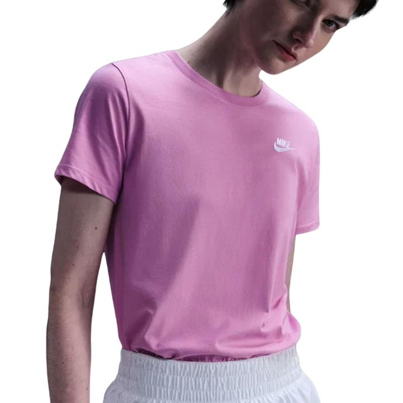 NIKE - Camiseta Nike W Nsw Club Ss Tee Mujer-Morado